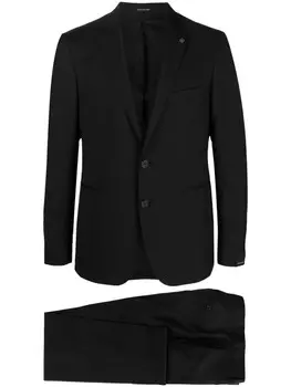 Костюм с однобортным пиджаком Tagliatore, черный
