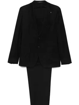 Костюм с однобортным пиджаком Tagliatore, черный