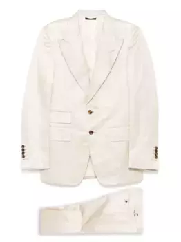 Костюм с однобортным пиджаком TOM FORD, нейтральный