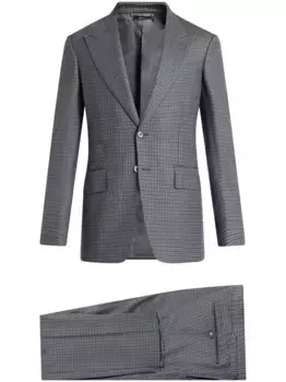 Костюм с однобортным пиджаком TOM FORD, серый