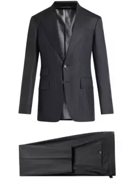 Костюм с однобортным пиджаком TOM FORD, серый
