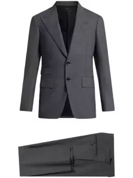 Костюм с однобортным пиджаком TOM FORD, серый