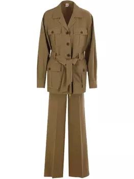 Костюм с поясом ASPESI, коричневый