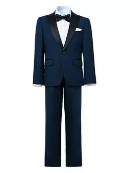Костюм с заостренными лацканами Moustache, синий