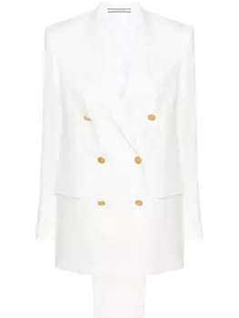 Костюм T-Jasmine с двубортным пиджаком Tagliatore, белый