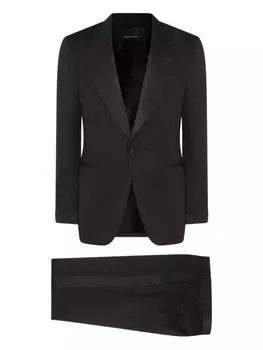 Костюм TOM FORD с атласными лацканами, черный