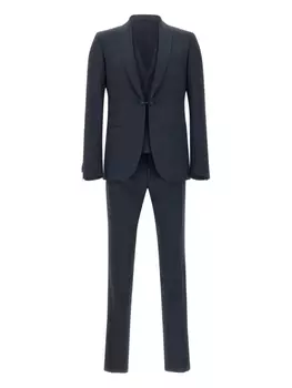 Костюм-тройка из шерсти Corneliani для торжественных мероприятий, синий