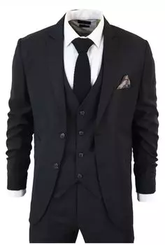 Костюм-тройка классический TruClothing IM1, черный