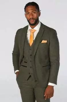 Костюм-тройка Oscar из смесовой шерсти и твида, приталенное вечернее платье Paul Andrew