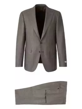 Костюм в клетку Canali, коричневый