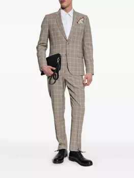 Костюм в клетку от Paul Smith, нейтральный