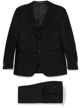 Костюм в полоску Corneliani, черный