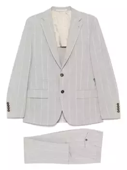 Костюм в полоску Eleventy, серый