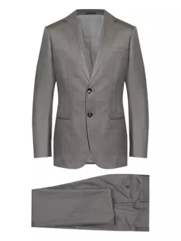 Костюм в тонкую полоску Giorgio Armani, серый