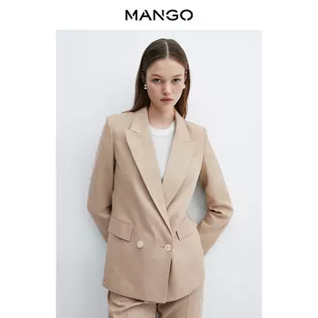 Костюм женский Mango деловой, светло-серый