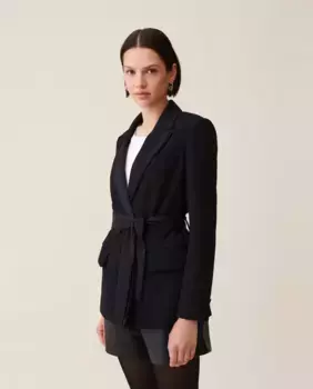 Костюм женский пиджак с поясом Claudie Pierlot, черный