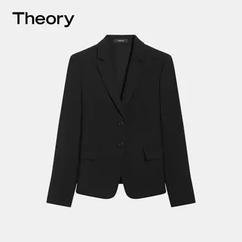 Костюм женский Theory с двумя пуговицами, темно-серый