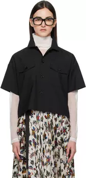 Костюмная рубашка sacai, черный