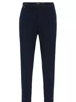 Костюмные брюки Antioch Regular Pleated Pants, темно-синий