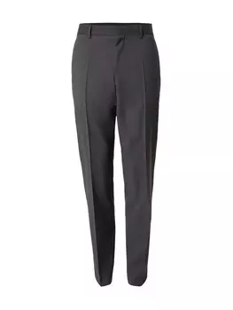 Костюмные брюки BOSS Regular Pleated Pants Genius, темно-серый