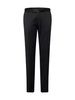 Костюмные брюки BOSS Slim fit Pleated Pants H-Genius-Tux, черный