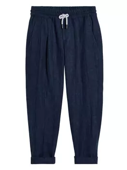 Костюмные брюки Brunello Cucinelli Kids, синий