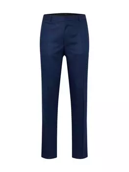 Костюмные брюки BURTON MENSWEAR LONDON Regular Pleated Pants, королевский синий