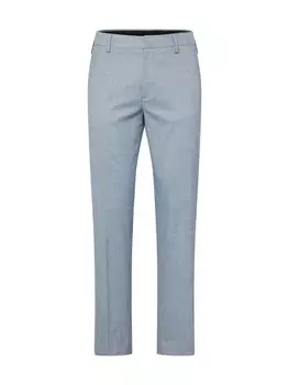 Костюмные брюки BURTON MENSWEAR LONDON Regular Pleated Pants, светло-синий