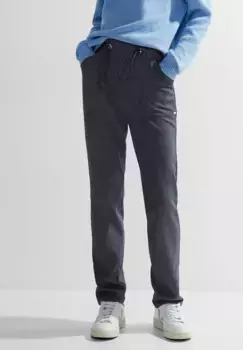 Костюмные брюки Cecil цвета "соль и перец", синий