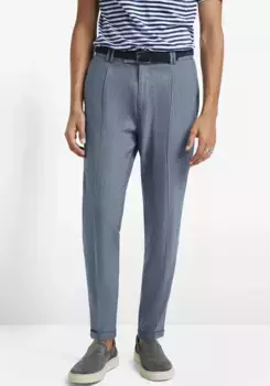 Костюмные брюки Cinque "ЦИЗАНД", со складками, синий