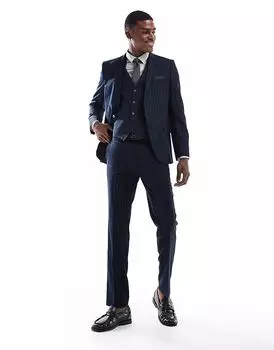 Костюмные брюки French Connection в синюю полоску French Connection Mens