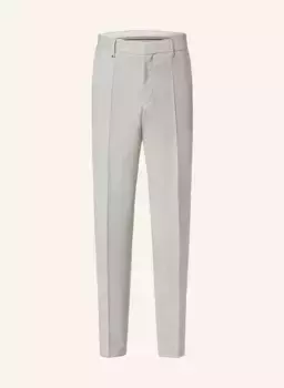 Костюмные брюки genius slim fit Boss, серебряный