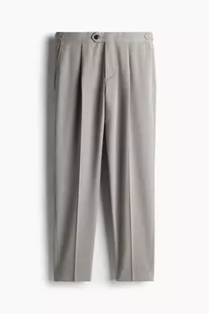 Костюмные брюки H&M A/W 2024 Viscose-Blend, светло-серый