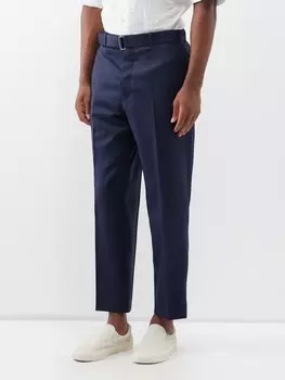 Костюмные брюки hoche из шерсти чернослива Officine Gnrale, синий