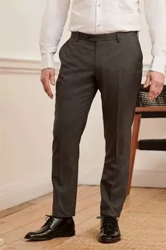 Костюмные брюки из 100 % шерсти Signature Cerruti Next, серый