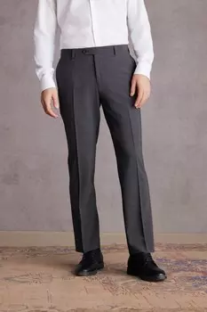 Костюмные брюки из итальянской ткани Signature Tollegno Next, серый