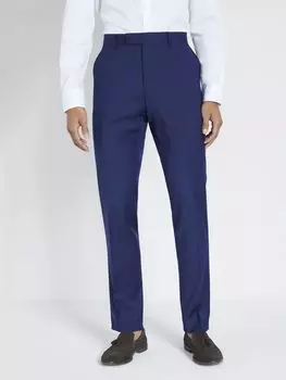 Костюмные брюки из саржи на заказ Moss, темно-синий