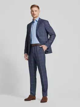Костюмные брюки из вискозы в клетку BOSS
