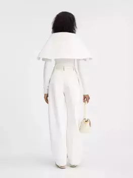 Костюмные брюки изогнутой формы Пасео Jacquemus, белый