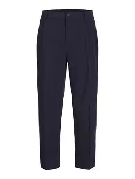 Костюмные брюки JACK & JONES Loose fit Pleated Pants, темно-синий
