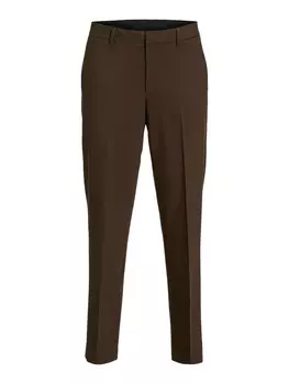 Костюмные брюки JACK & JONES Regular Pleated Pants JPRBUSHWICK HARRY, темно-коричневый