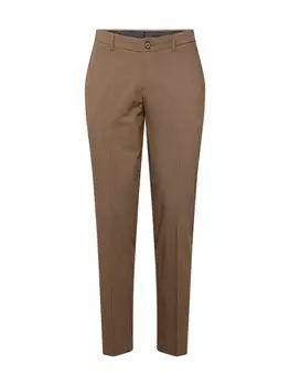 Костюмные брюки JACK & JONES Slim fit Pleated Pants JPRBUSHWICK HARRY, серо-коричневый