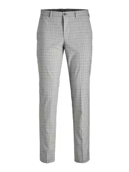 Костюмные брюки JACK & JONES Slim fit Pleated Pants Solaris, пятнистый серый