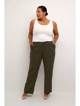 Костюмные брюки KAFFE curve, цвет forest night