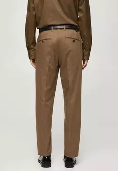 Костюмные брюки Mango, коричневый