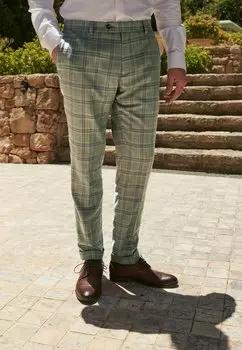 Костюмные брюки Next, зеленые