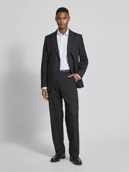 Костюмные брюки прямого кроя с эластичным поясом s.Oliver BLACK LABEL, черный