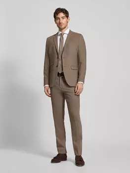 Костюмные брюки прямого кроя с содержанием вискозы, модель «NEIL» SELECTED HOMME, светло-коричневый