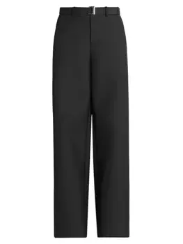 Костюмные брюки прямого кроя Sacai, черный