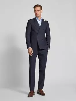 Костюмные брюки прямого кроя со стрелками, модель «Питер» CG - Club of Gents, темно-синий